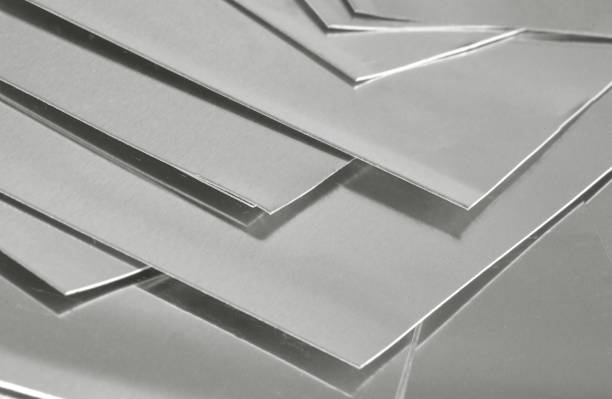piles of industrial aluminum metal. small pieces of waste of left over production